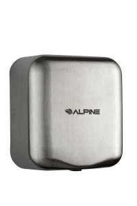 Alpine Industries Hemlock High Speed, Commercial Hand Dryer, Stainles Steel Brushed, 120v